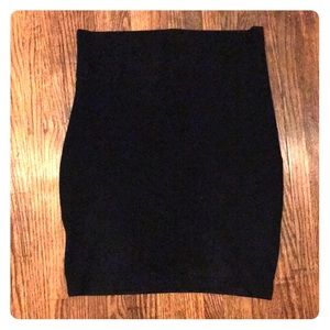 Seraphine black maternity midi skirt